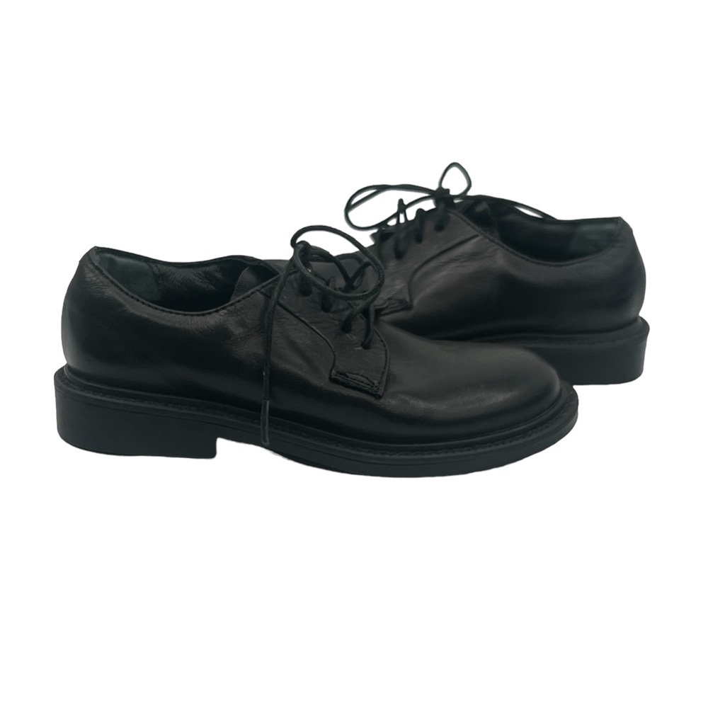 C2 By Calíbrate Black Leather Lace Up Dress Shoes Size 9 1/2 Toddler Boy’s